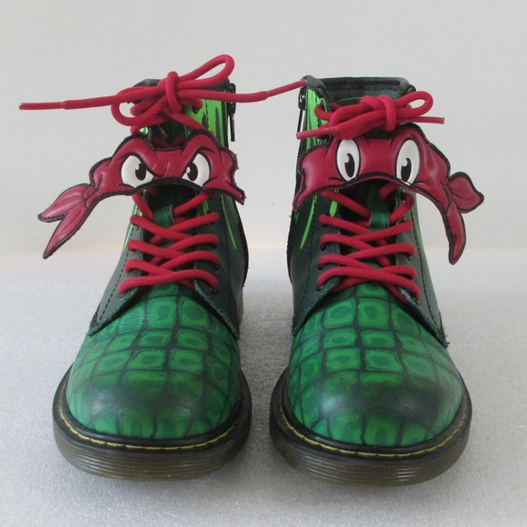 DR. MARTENS TMNT "RAPH" KID'S BOOTS - Picture 1 of 16